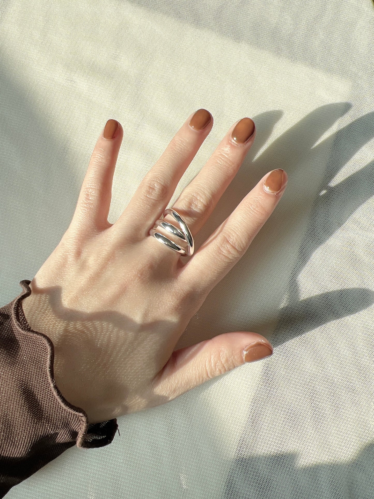 簡約三層交叉RING