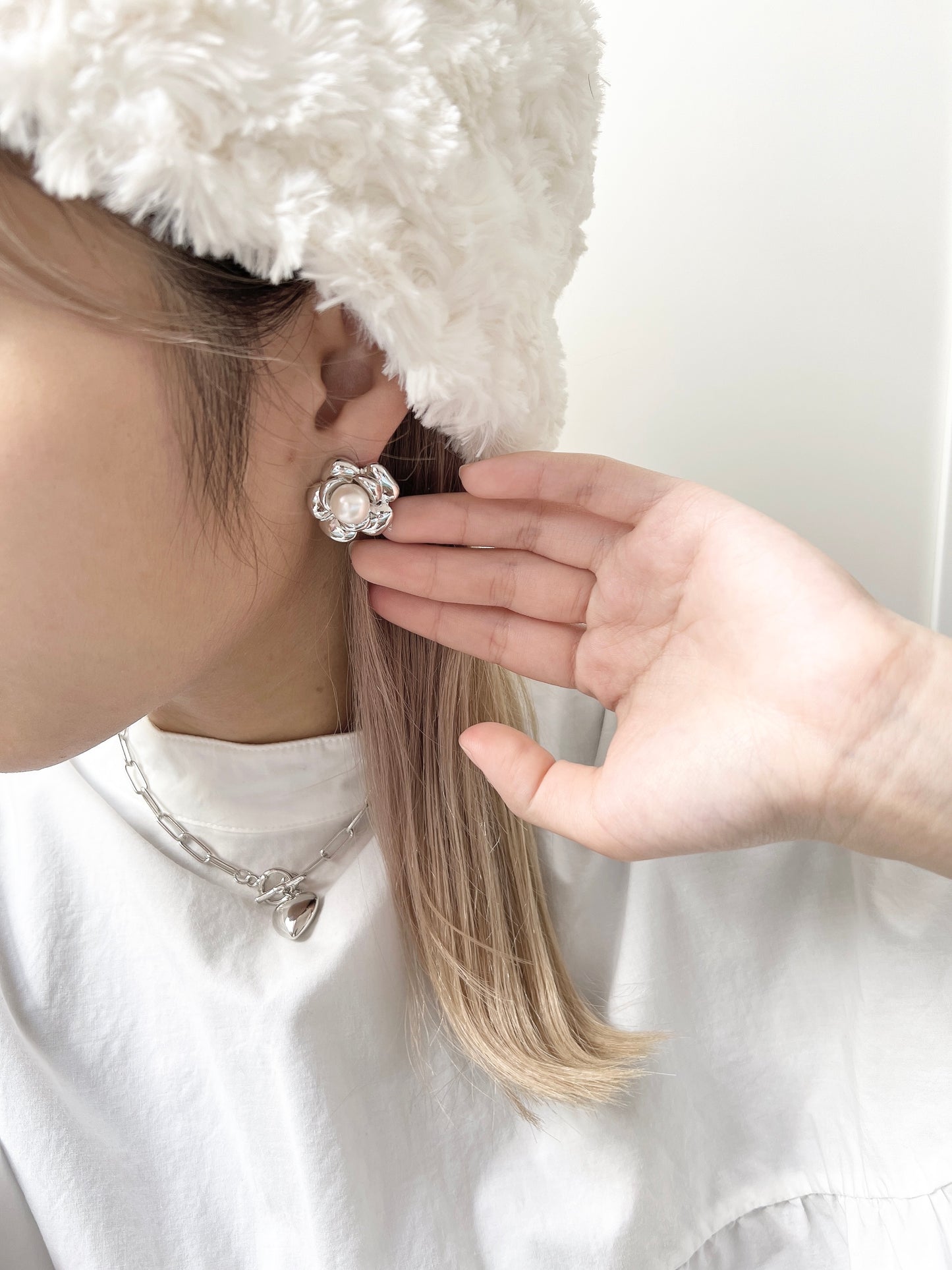 特別花花珍珠耳環