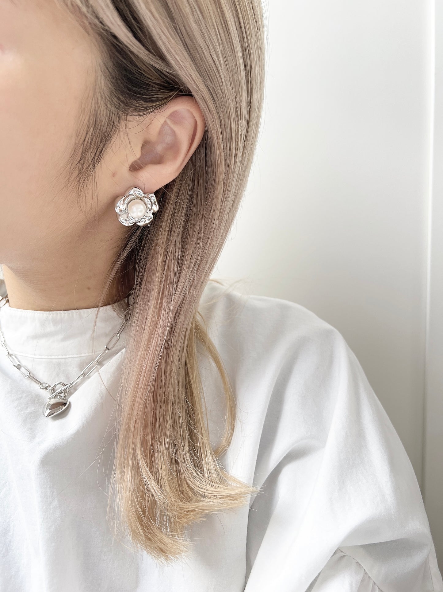 特別花花珍珠耳環